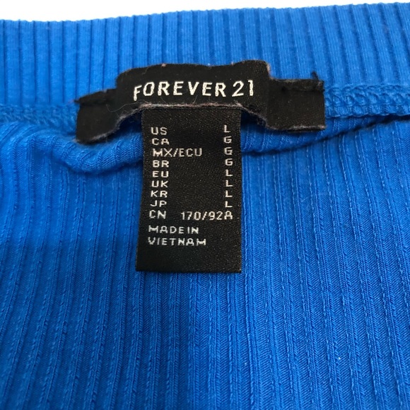 ✨forever 21 blue bodysuit✨ - Picture 2 of 4